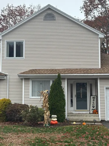 a front view of a house