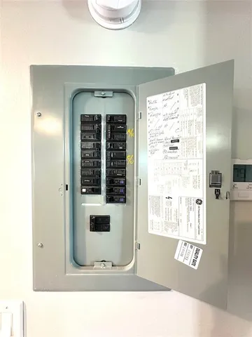 a storage room with washer and dryer