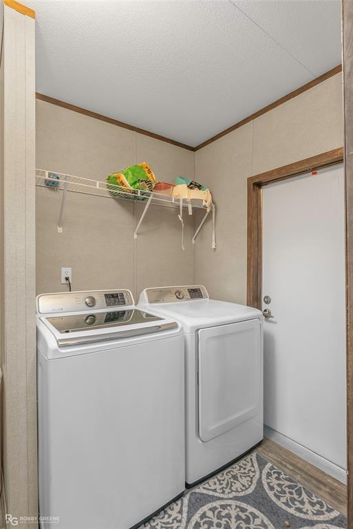 1048 Merritt Mountain Road Many, LA 71449 - Photo 19 of 27 a utility room with dryer and washer