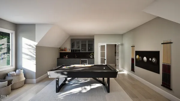 a view of a livingroom with furniture and window
