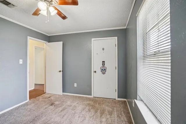 a view of a livingroom with a window