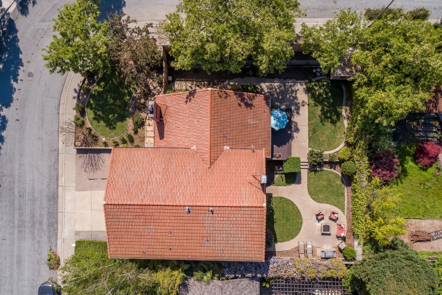 6593 Springpath Lane San Jose, CA 95120 - Photo 37 of 40 an aerial view of a house with large trees
