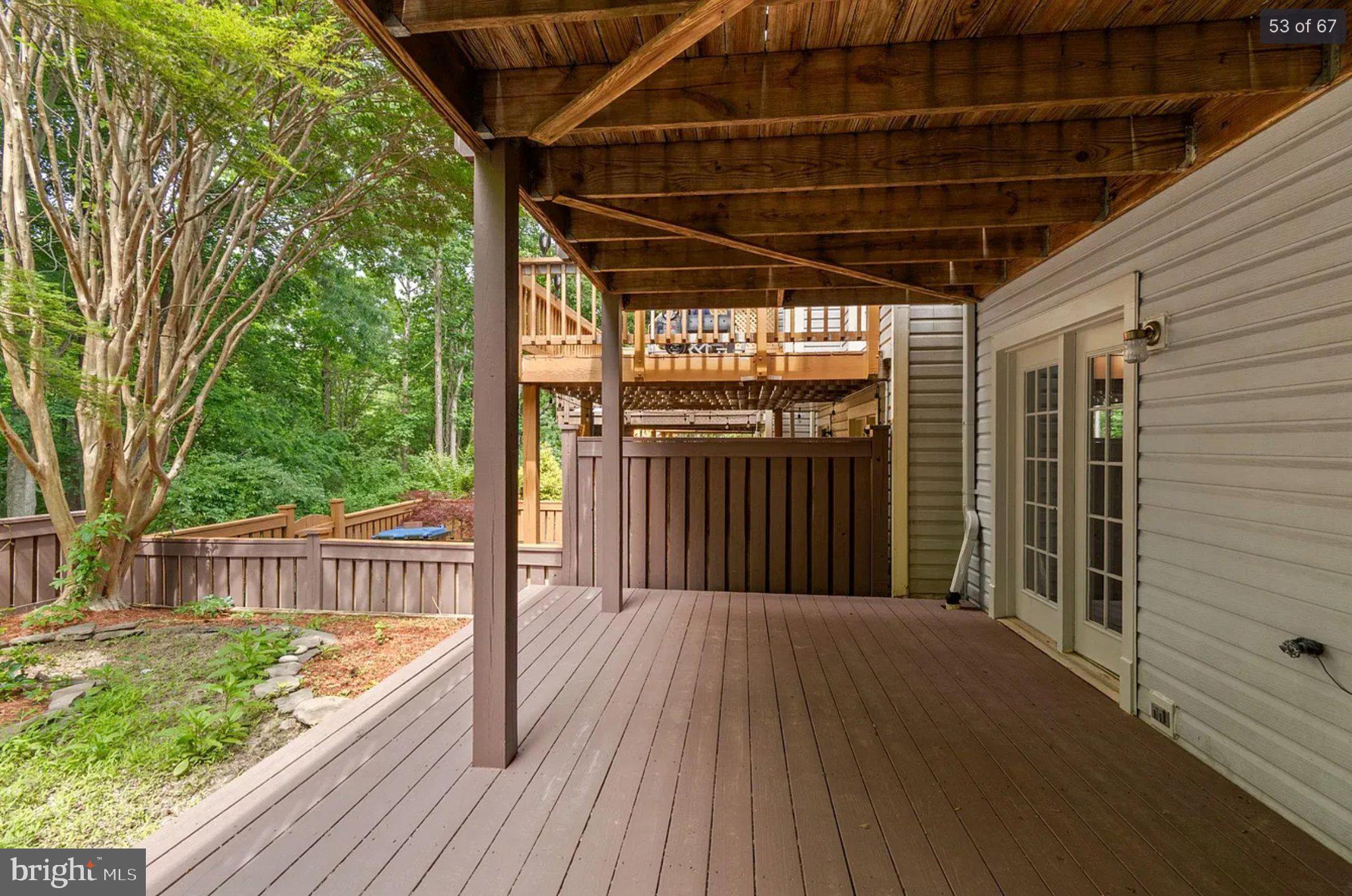 3906 Valley Ridge Drive Fairfax, VA 22033 - Photo 51 of 58 Serene outdoor retreat with lush greenery.