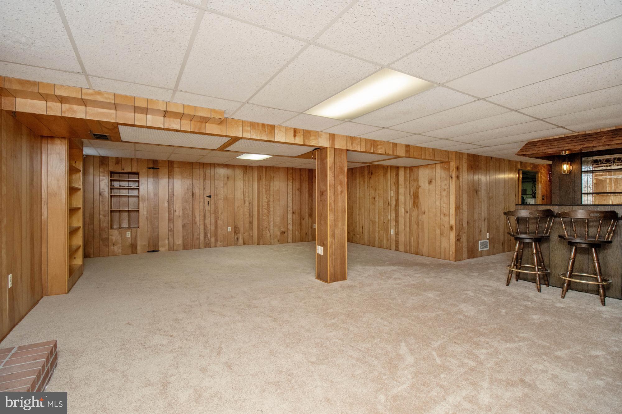 4302 Falls Park Road Perry Hall, MD 21128 - Photo 44 of 54 Basement rec room with gas FP