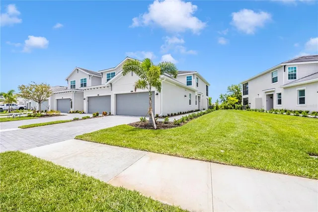 a front view of a building with street view
