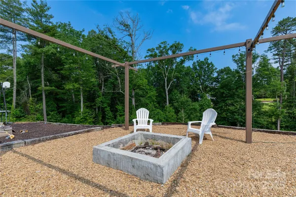 a outdoor view with a sitting space