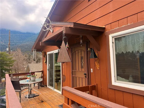 a view of an outdoor space with seating area
