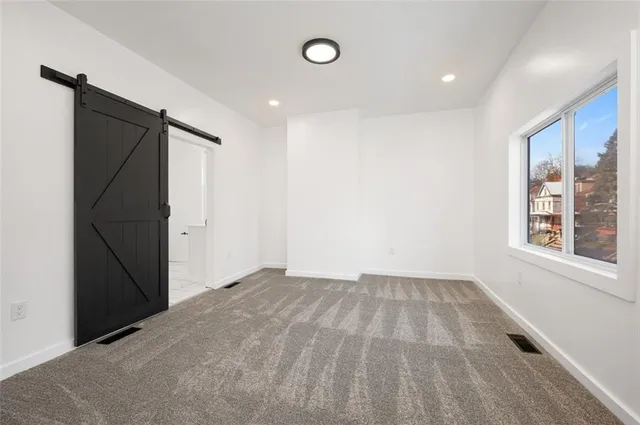 a view of an empty room