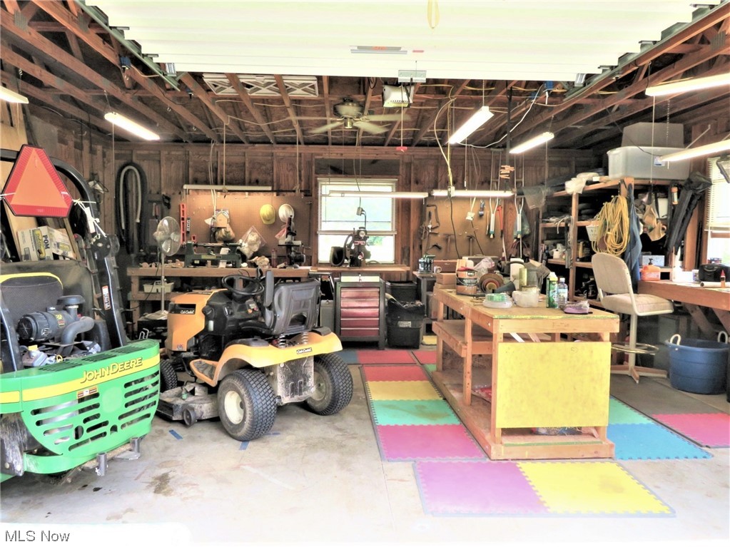 42175 Butternut Ridge Road Elyria, OH 44035 - Photo 35 of 35 This heated 24x22 1-1/2 car garage/outbuilding with a workshop is the perfect multi-purpose building for someone who wants a place to retrieve to, use as a workshop, store a favorite recreational vehicle or whatever else you may consider. A man door was added in 2014 and the electric was updated to 40 Amp service, and a new roof was replaced in 2021 to match the house roof.