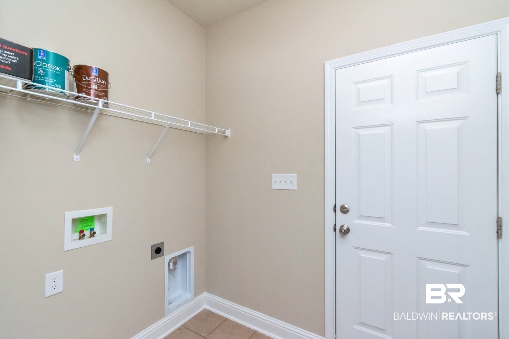 6144 Whitebark Drive Mobile, AL 36693 - Photo 20 of 33 Laundry room featuring hookup for an electric dryer, light tile patterned floors, and washer hookup