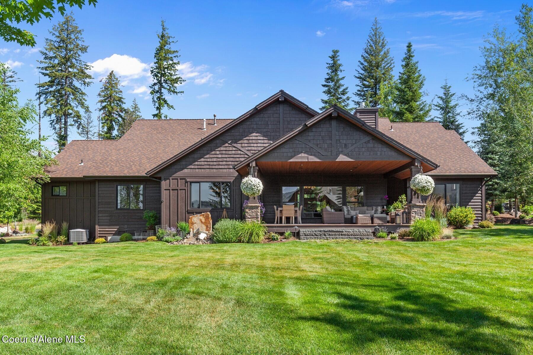 3674 East Basin Falls Road Hayden, ID 83835 - Photo 49 of 70 Rear Elevation Daytime View