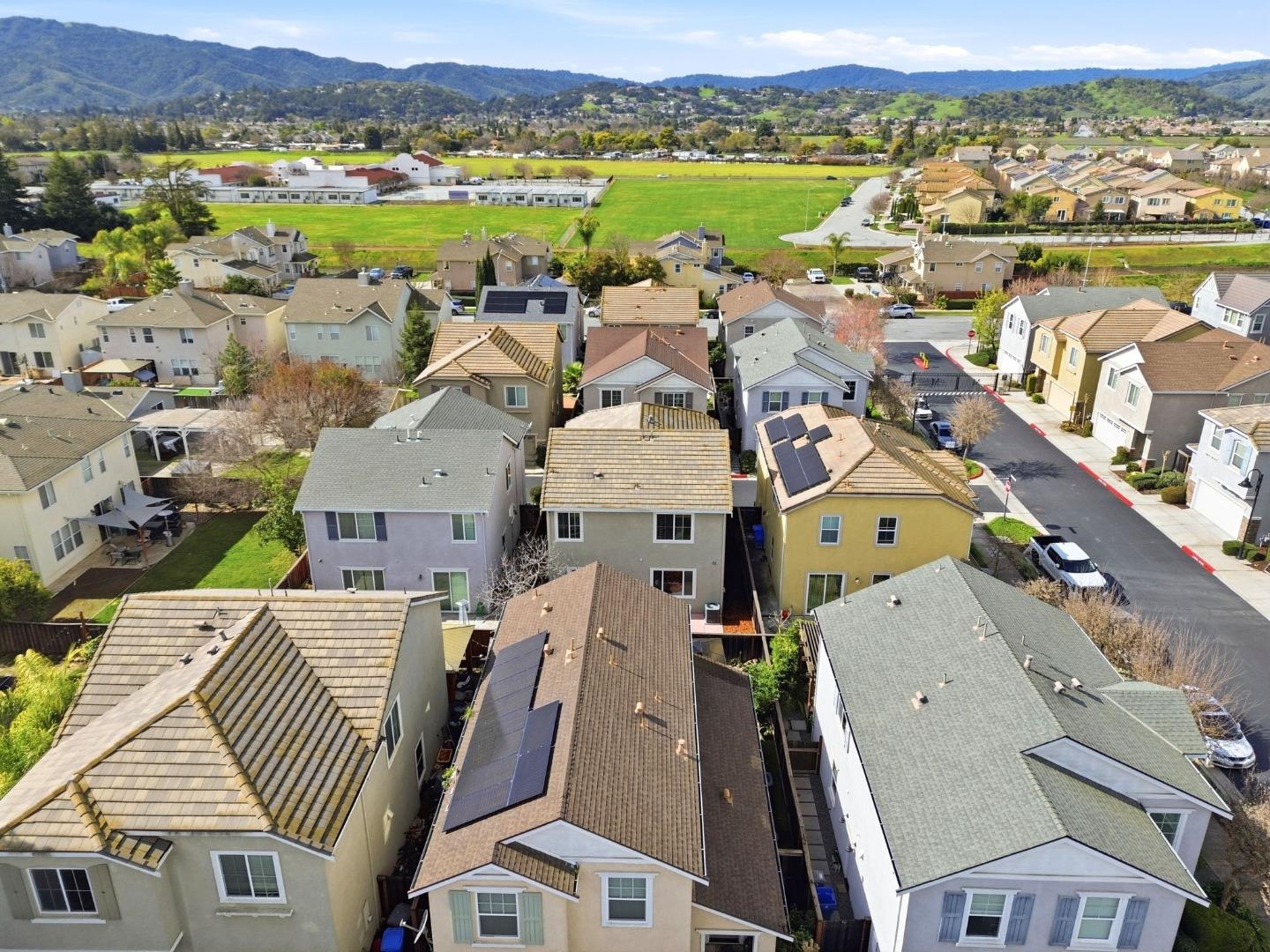 170 Sturla Way Gilroy, CA 95020 - Photo 61 of 64 an aerial view of a house with outdoor space and lake view