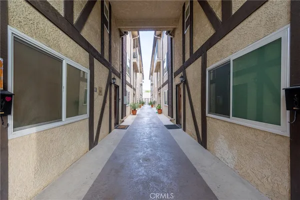 a view of a stairs and an entrance