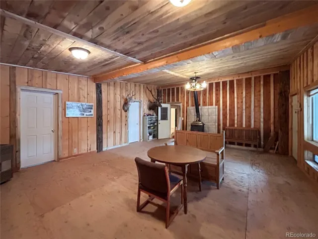 a outdoor space with a large window