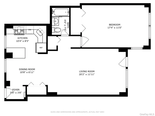 a front view of a building