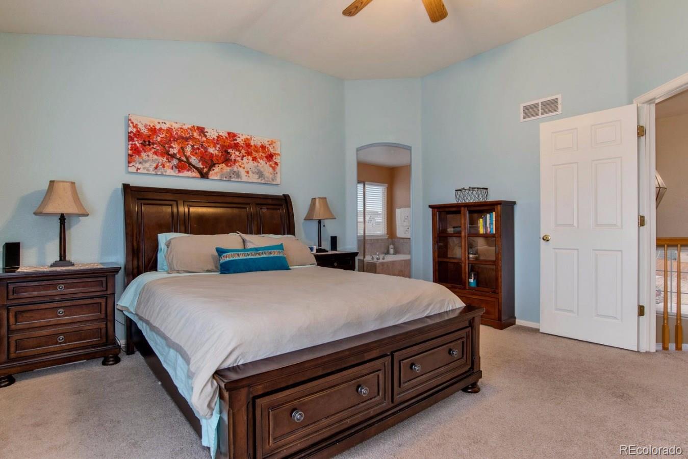 10232 Willowbridge Way Highlands Ranch, CO 80126 - Photo 24 of 33 a bed room with a bed and a tv