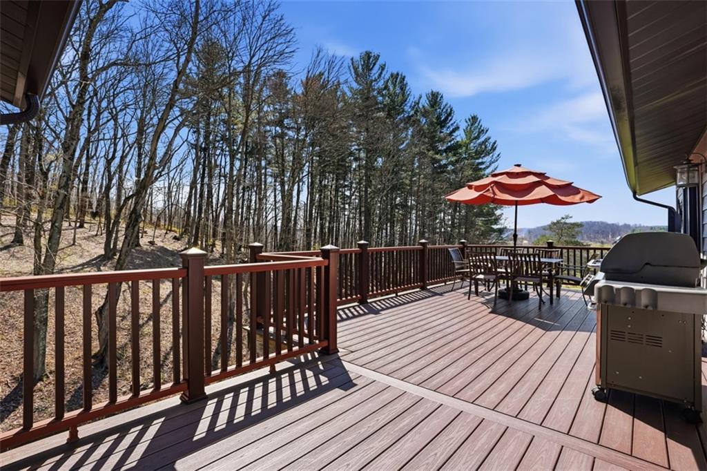 128 Swain Hill Road Harmony, PA 16037 - Photo 37 of 46 30x13 Trex deck w/ lighting