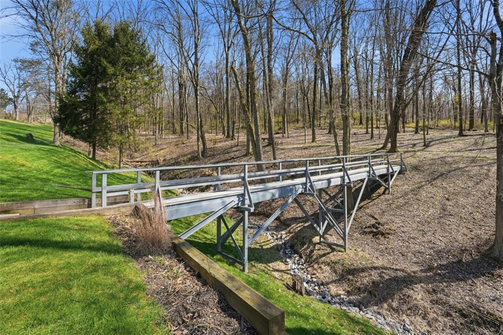 128 Swain Hill Road Harmony, PA 16037 - Photo 39 of 46 PRIVATE custom bridge across your property.