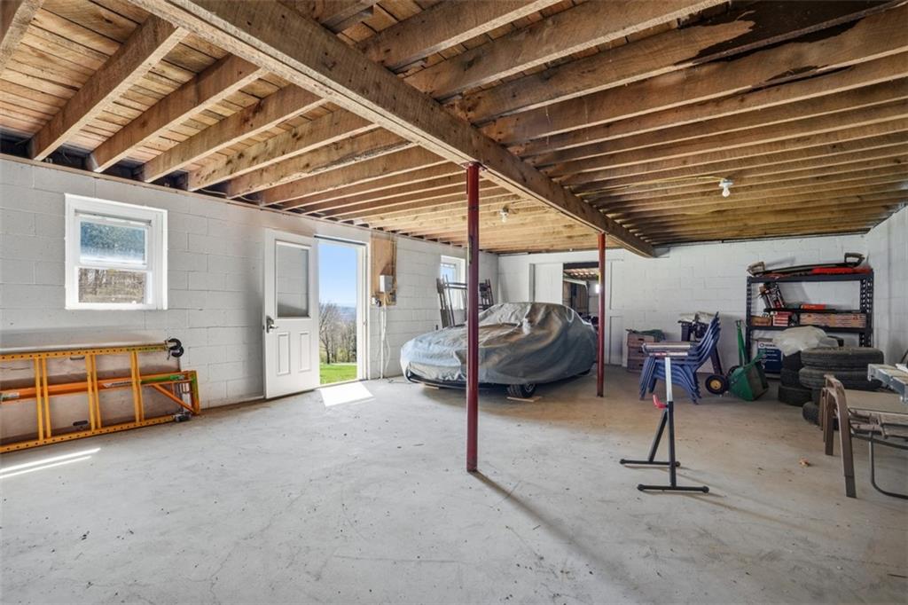 128 Swain Hill Road Harmony, PA 16037 - Photo 43 of 46 Lower level enclosed barn space for storage or addtional family space