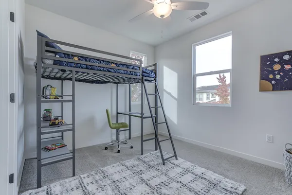 a view of a hallway with closet