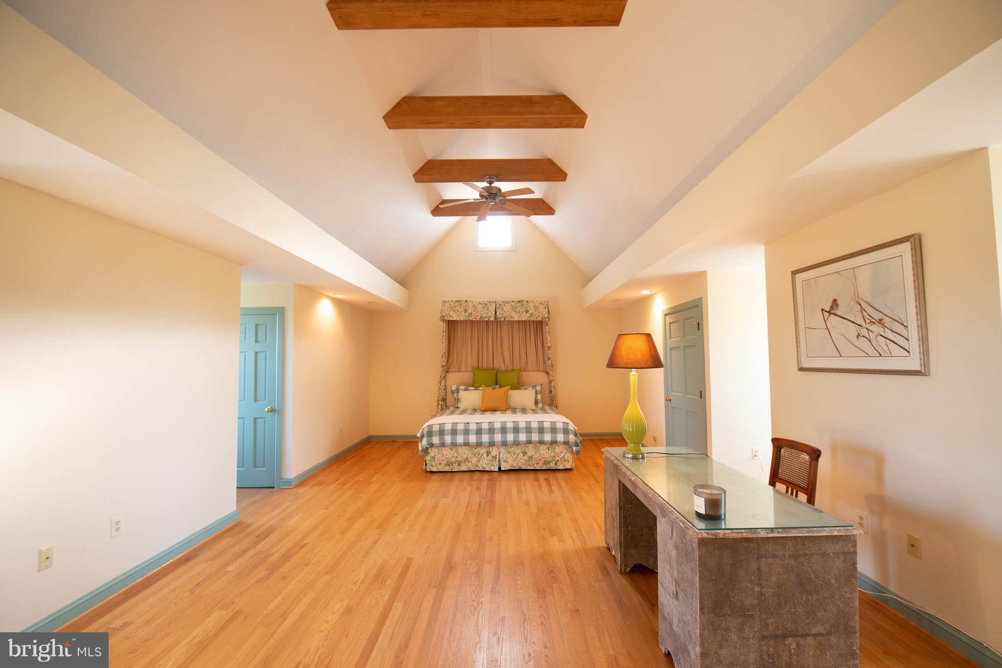 8467 Springs Road Warrenton, VA 20186 - Photo 17 of 28 Second floor master bedroom with beamed ceiling