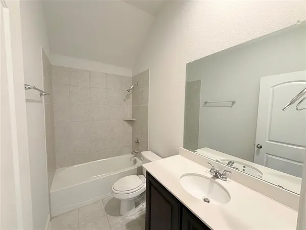 an empty room with an entryway