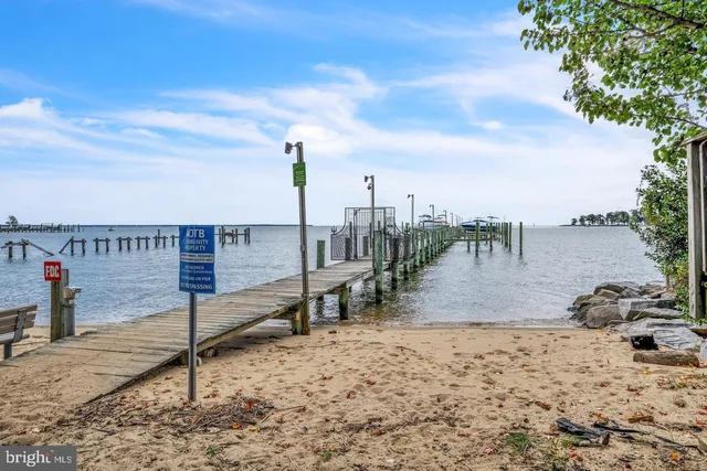 a view of a lake with a beach
