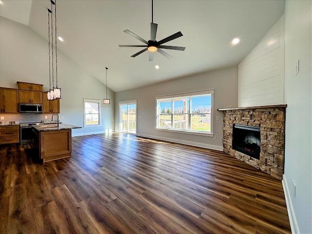 8184 Aedc Road Estill Springs, TN 37330 - Photo 13 of 43 a living room with furniture or fireplace and a wooden floor