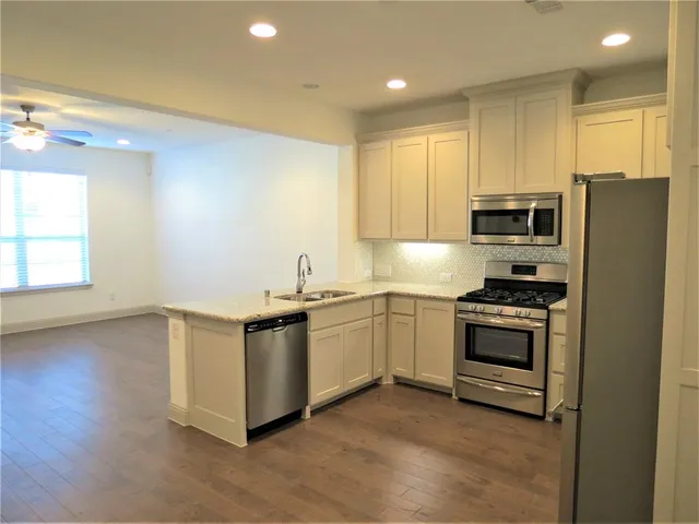 a utility room with a washer and dryer