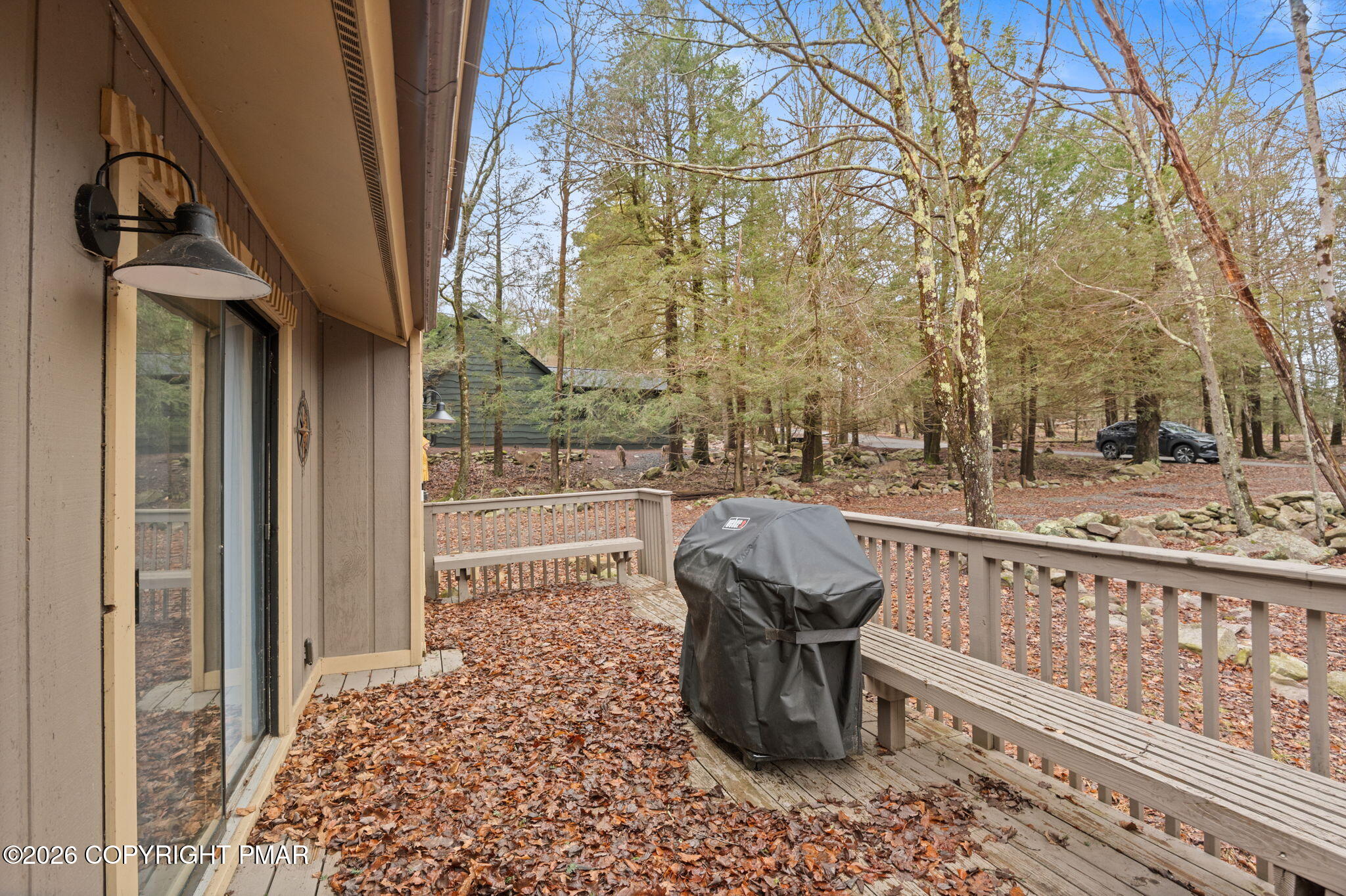 81 Split Rock Road Lake Harmony, PA 18624 - Photo 26 of 36 a view of a chair and tables in the balcony