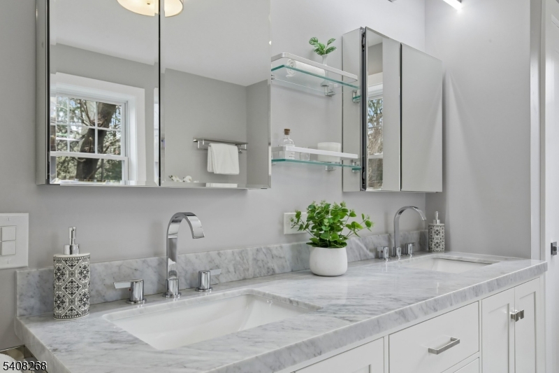108 Baker Street Maplewood, NJ 07040 - Photo 30 of 46 a bathroom with a sink and a mirror
