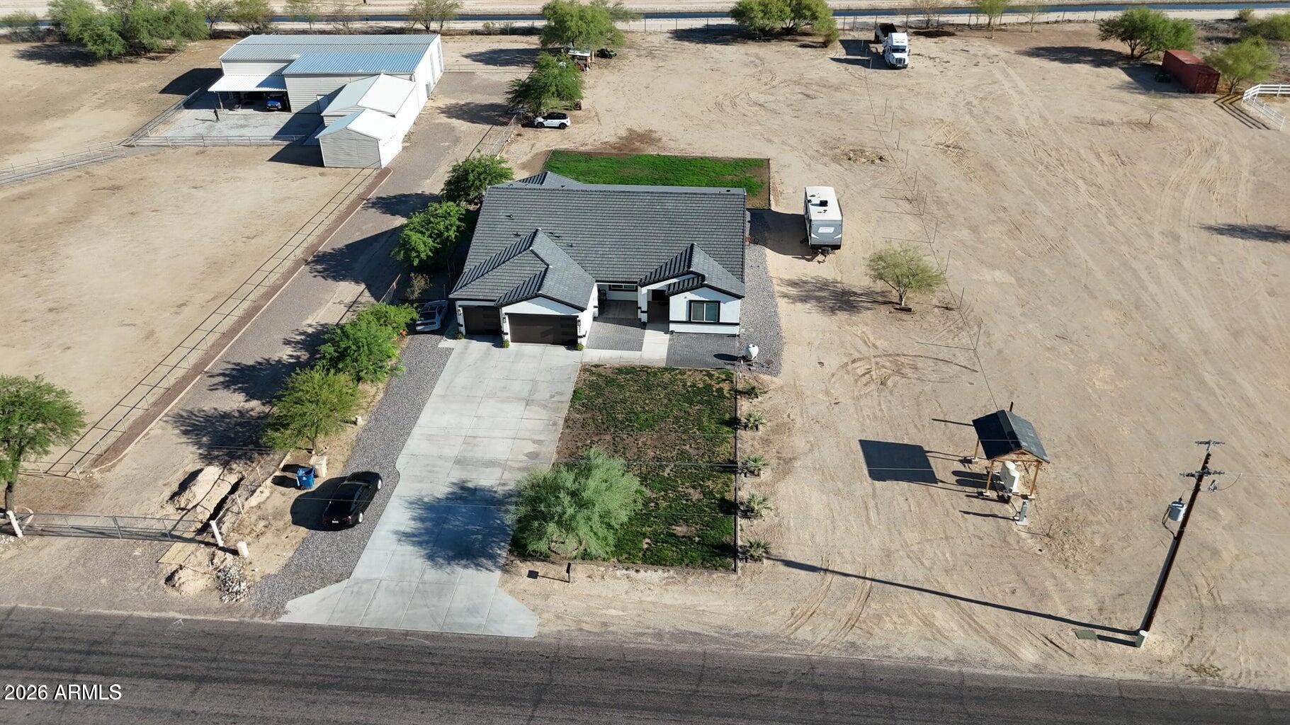 22417 West Lower Buckeye Road Buckeye, AZ 85326 - Photo 2 of 40 aerial view of property with well