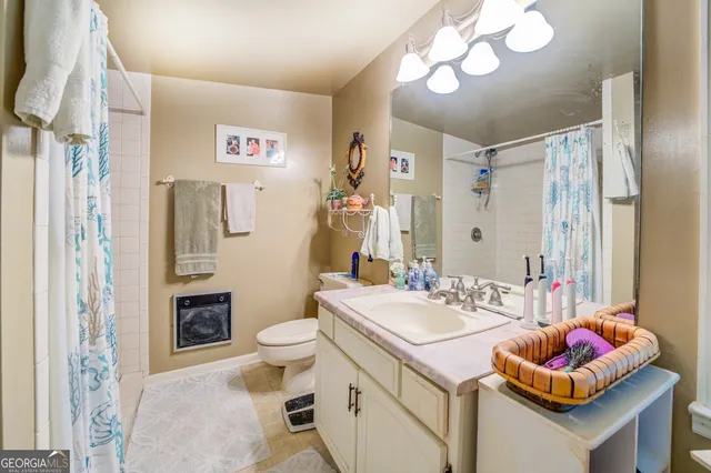 a view of a lake from a balcony