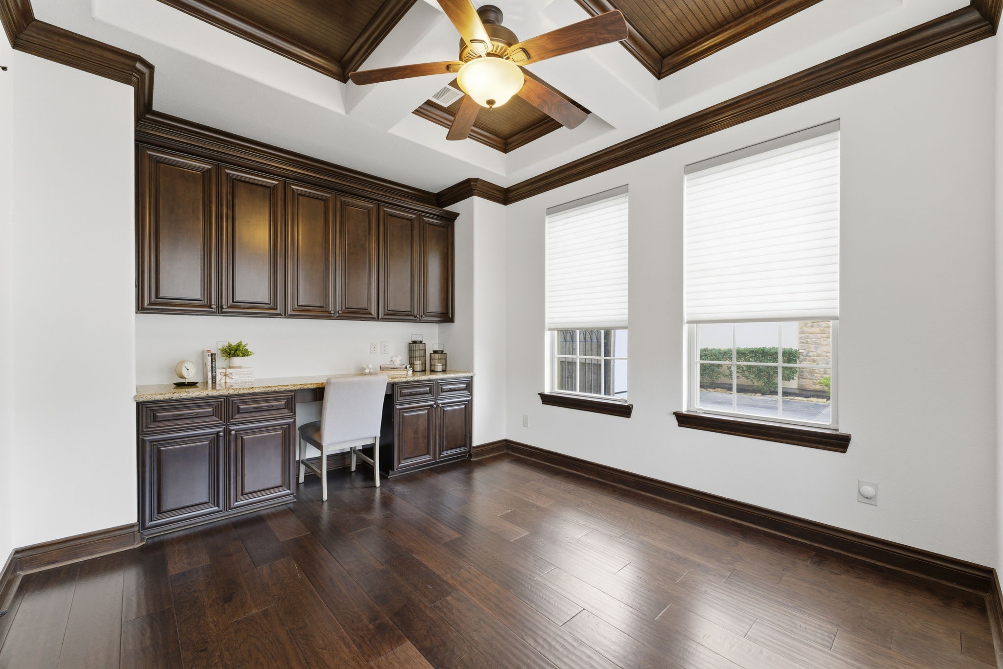 26006 Carolina Cherry Court Spring, TX 77389 - Photo 12 of 50 Custom Millwork & coffered ceilings in the office