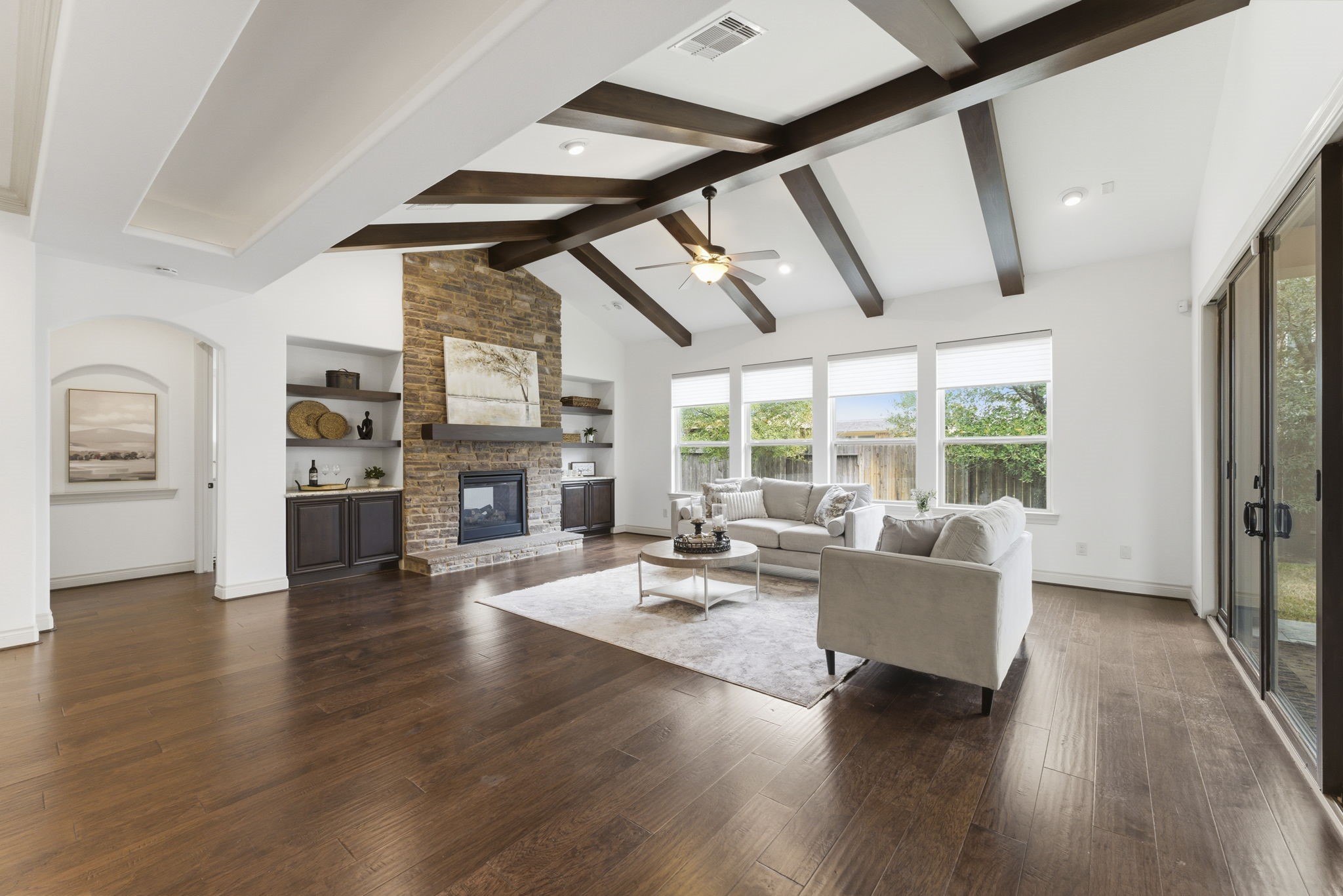 26006 Carolina Cherry Court Spring, TX 77389 - Photo 21 of 50 The gaslog fireplace is double-sided (opening to the master bedroom on the other side).