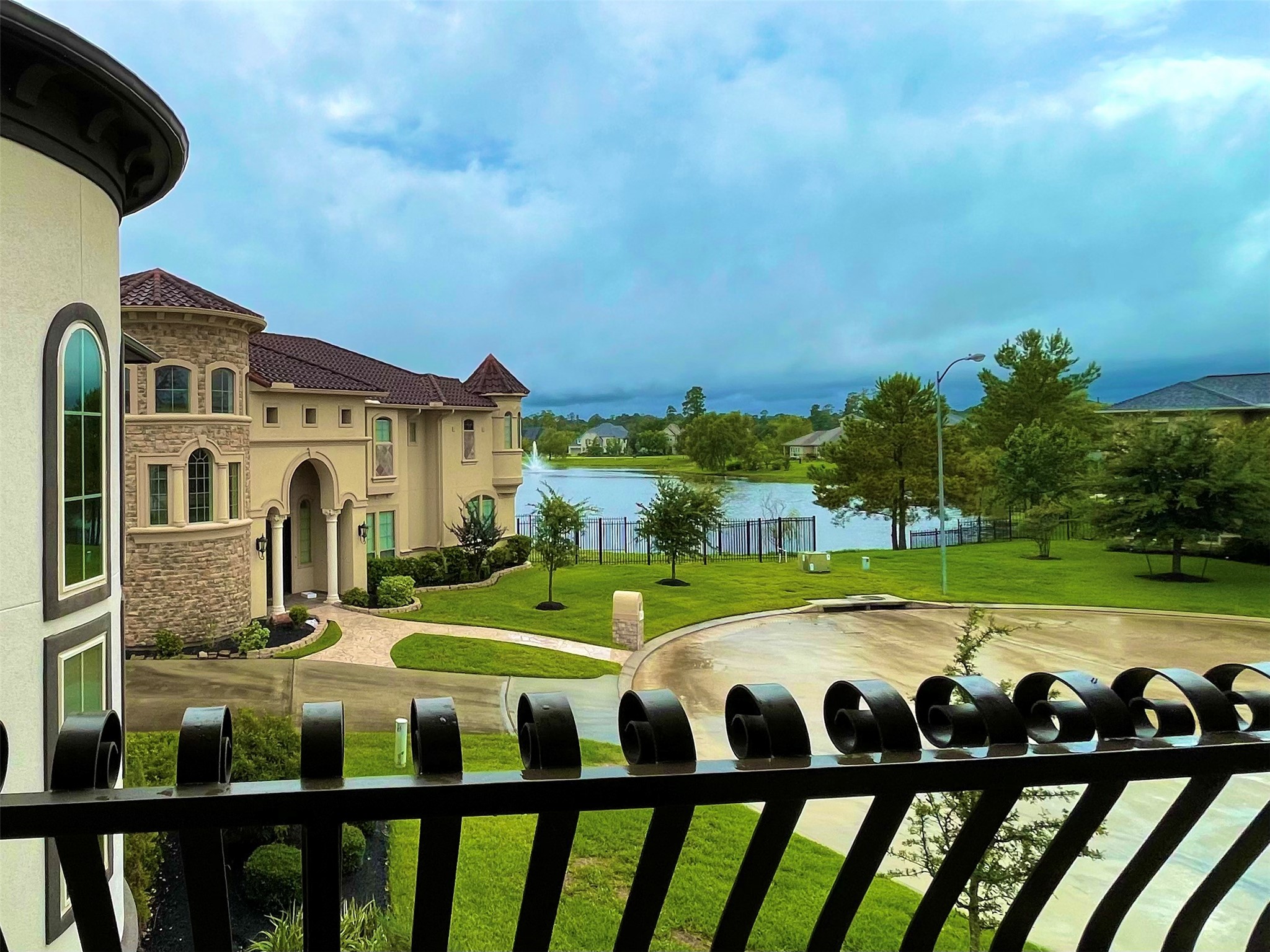26006 Carolina Cherry Court Spring, TX 77389 - Photo 39 of 50 Beautifyl Balcony View from Upstairs Primary Bedroom