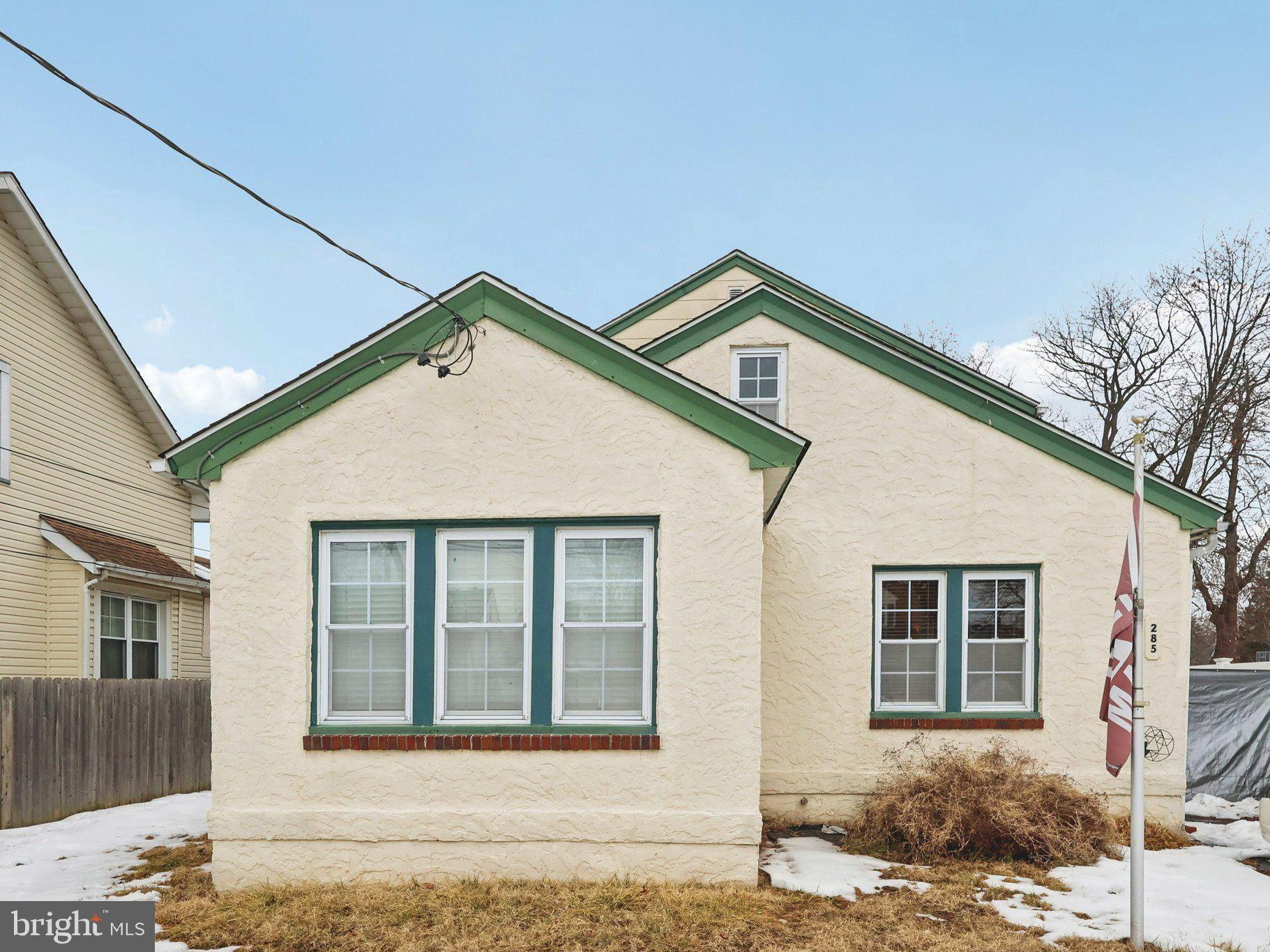 a front view of a house
