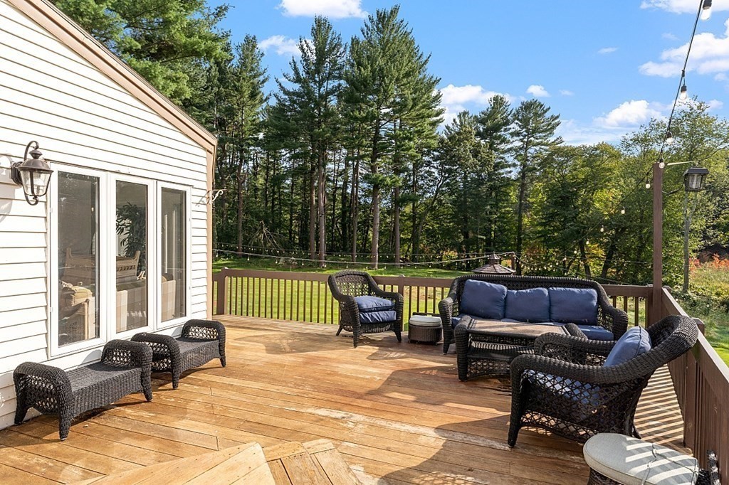 24 Powers Road Andover, MA 01810 - Photo 37 of 42 a outdoor space with patio the couches and a dining table with garden view