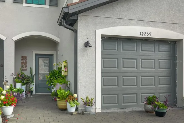 a front view of a house