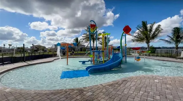 a view of outdoor space with seating