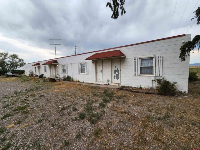 a backyard of a house