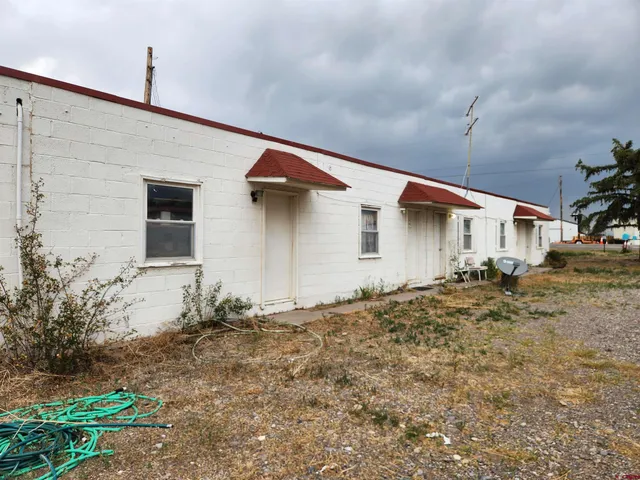 a empty room with a fireplace