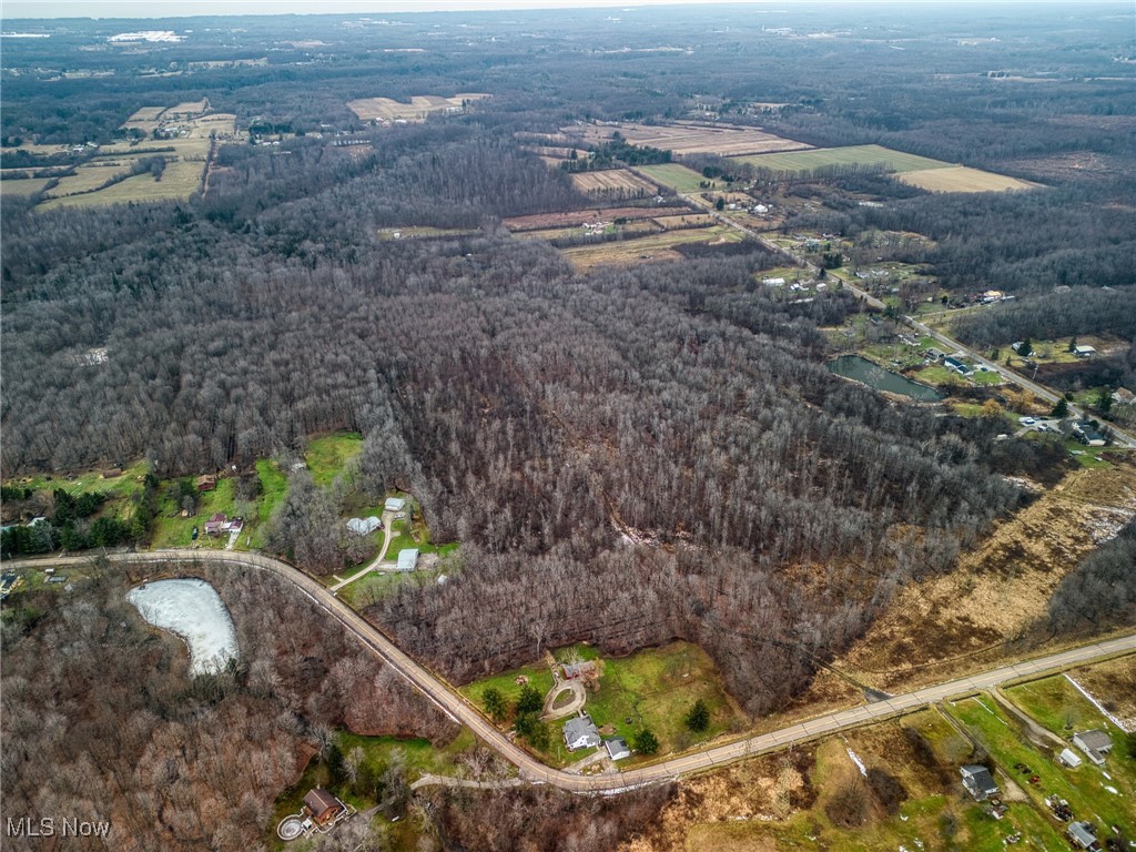 15594 Moseley Road Madison, OH 44057 - Photo 5 of 7 Aerial view of property's location with rural landscape and a forest
