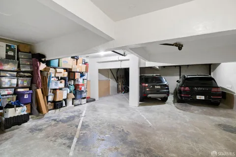 a view of car garage