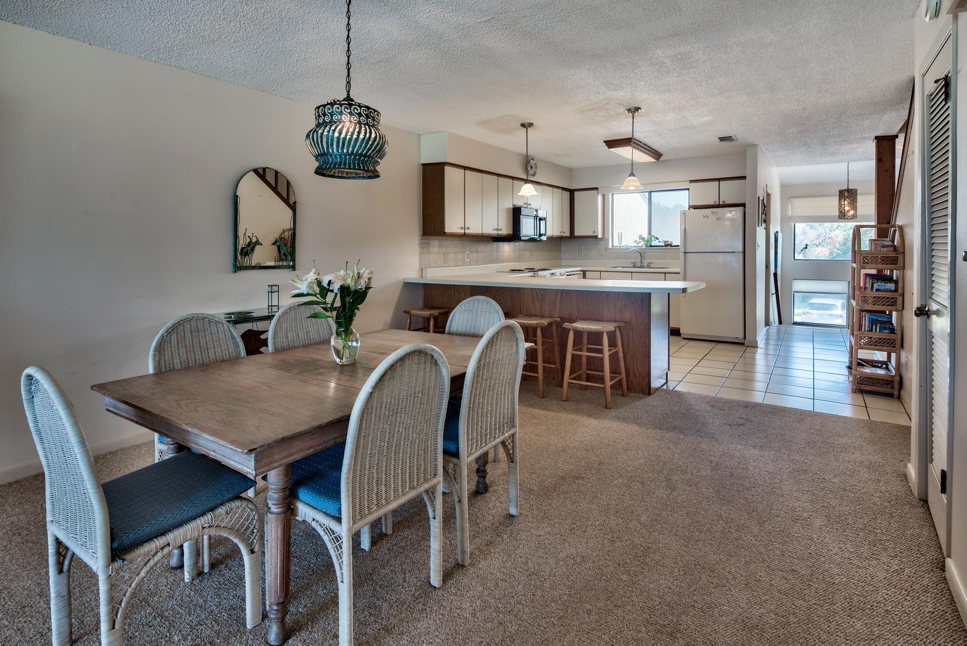 214 Blue Mountain Road, Unit 122 Santa Rosa Beach, FL 32459 - Photo 12 of 32 a dining room with furniture and window
