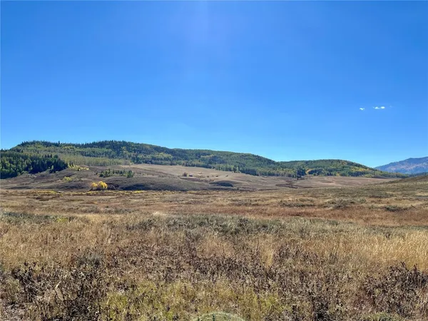 a view of an outdoor space with mountain view