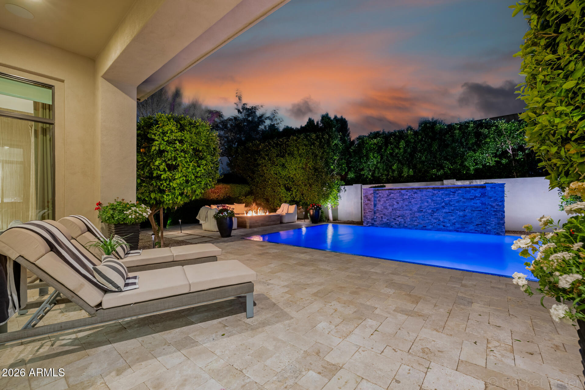 2665 East Hummingbird Way Gilbert, AZ 85297 - Photo 61 of 100 a view of pool with outdoor seating and green space