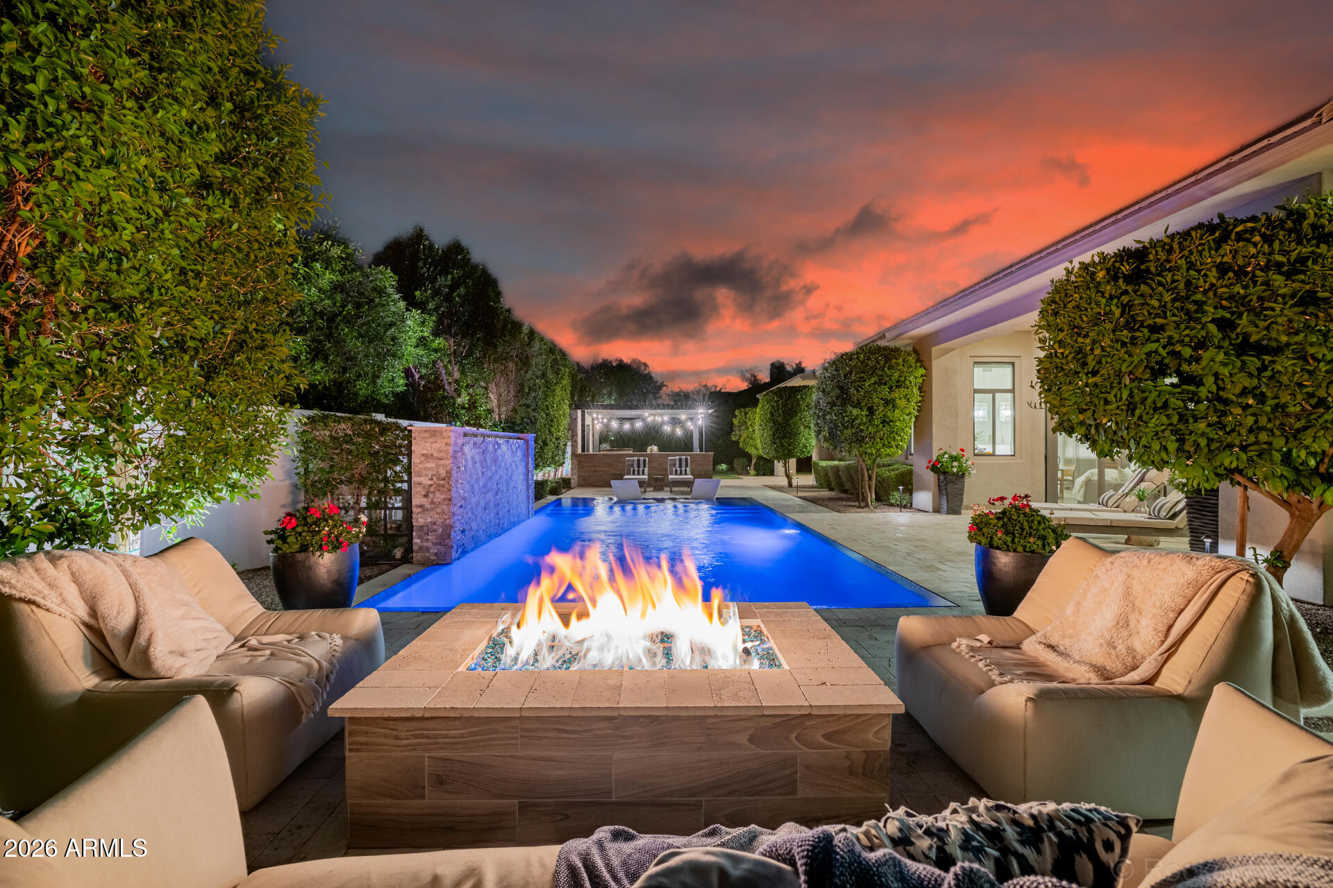 2665 East Hummingbird Way Gilbert, AZ 85297 - Photo 66 of 100 a view of swimming pool with seating space and furniture