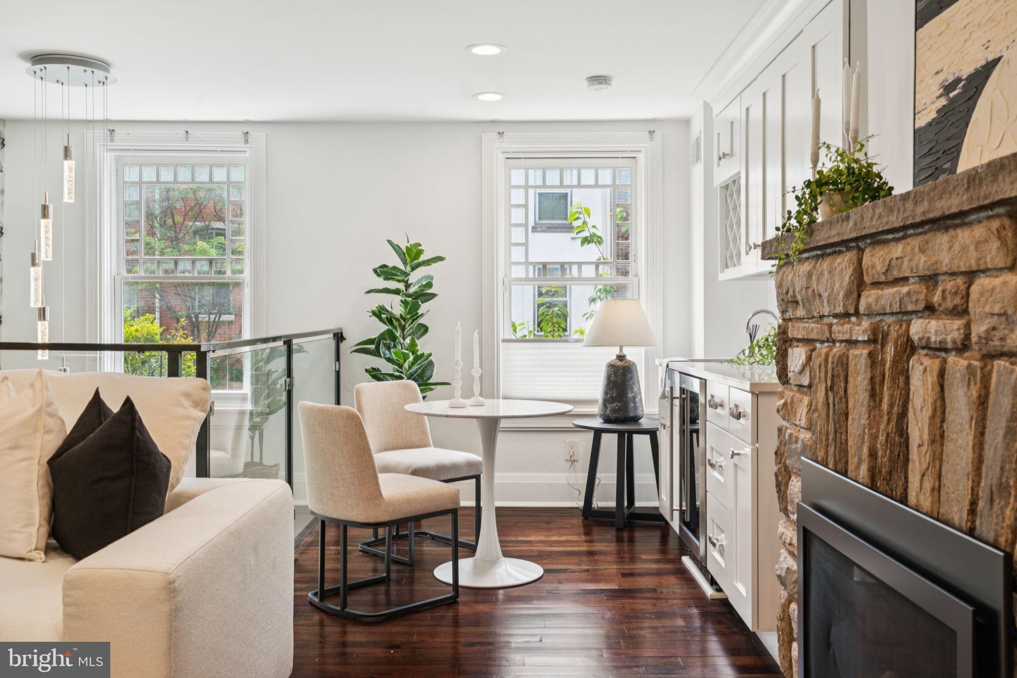 2109 Locust Street Philadelphia, PA 19103 - Photo 12 of 38 a view of a dining room with furniture window and wooden floor