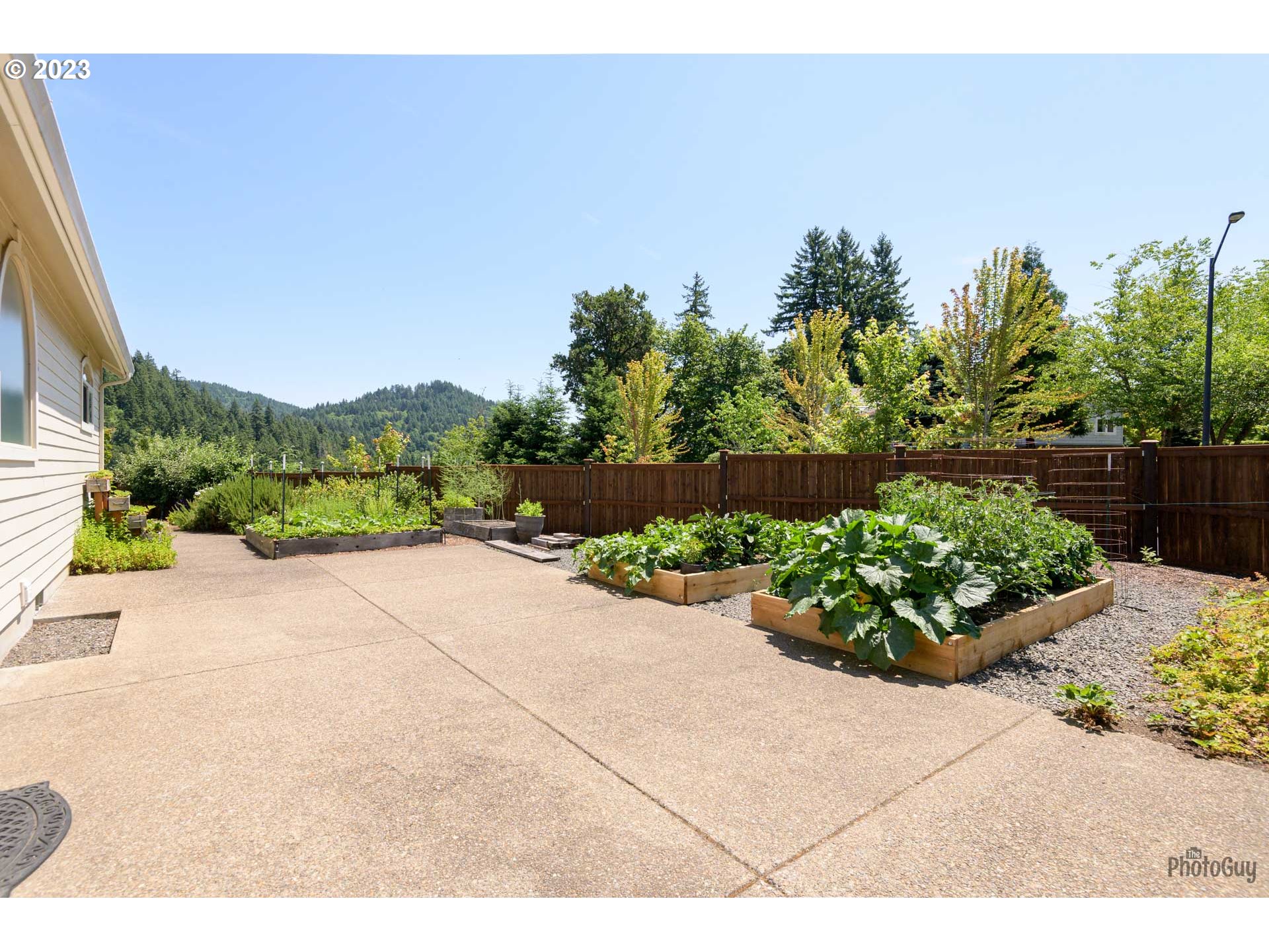 6099 Graystone Loop Springfield, OR 97478 - Photo 45 of 48 a view of a garden with flowers and trees